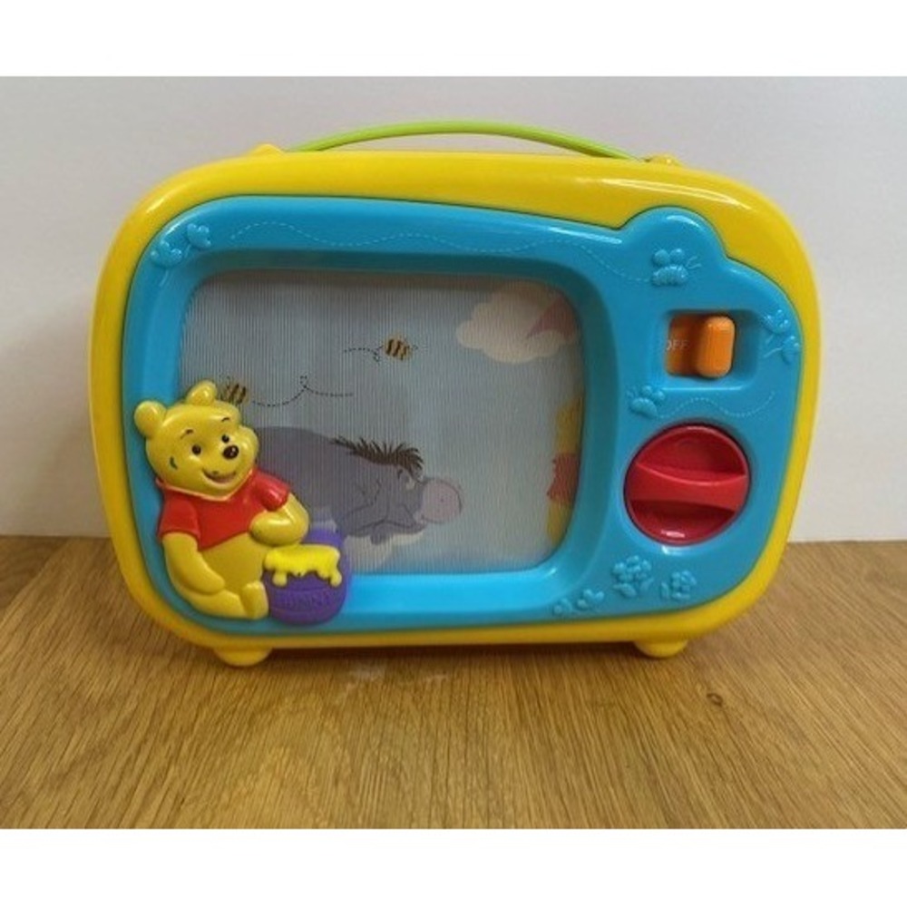 Disney Winnie the Pooh Musical Toy TV Kids One Size Yellow Good Wind Up Music